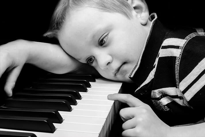 Kid Taking Music Lessons