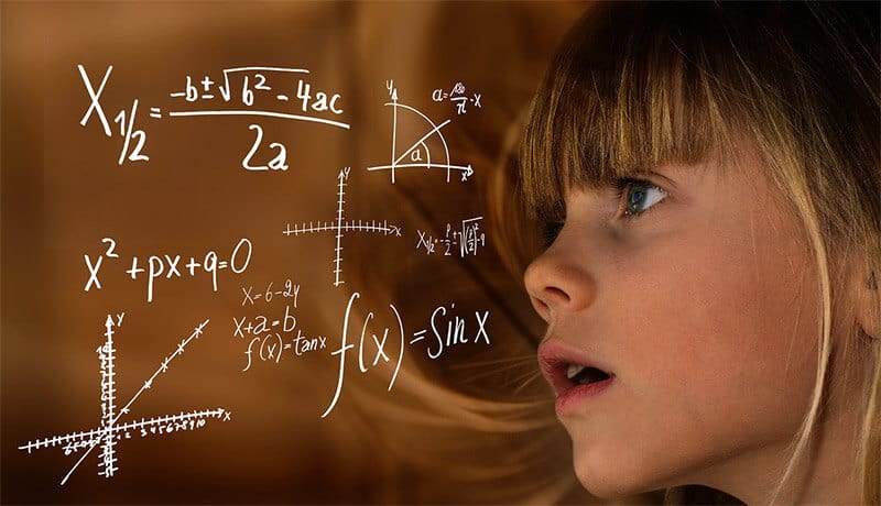 Kid Doing Math With Abacus